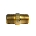 Ags Brass Hex Nipple, 1-7/16 Length, Male (3/8-18 NPT), 1/bag PTF-66B